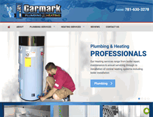 Tablet Screenshot of carmarkplumbingandheating.com